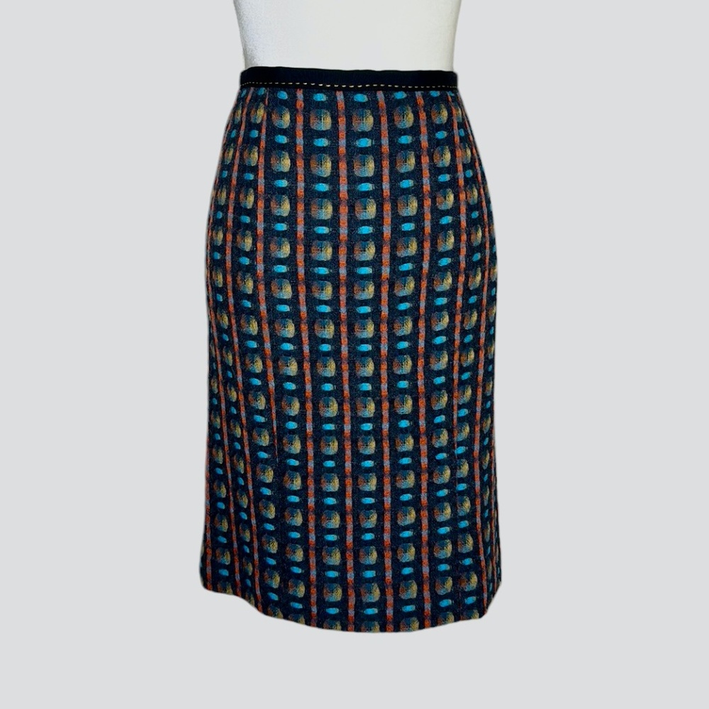 Etcetera Designer Boucle Wool Geometric Design Pe… - image 1